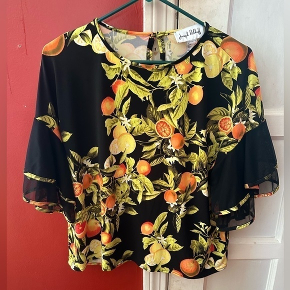 Joseph Ribkoff Black/Multi Top Blouse - Picture 13 of 16